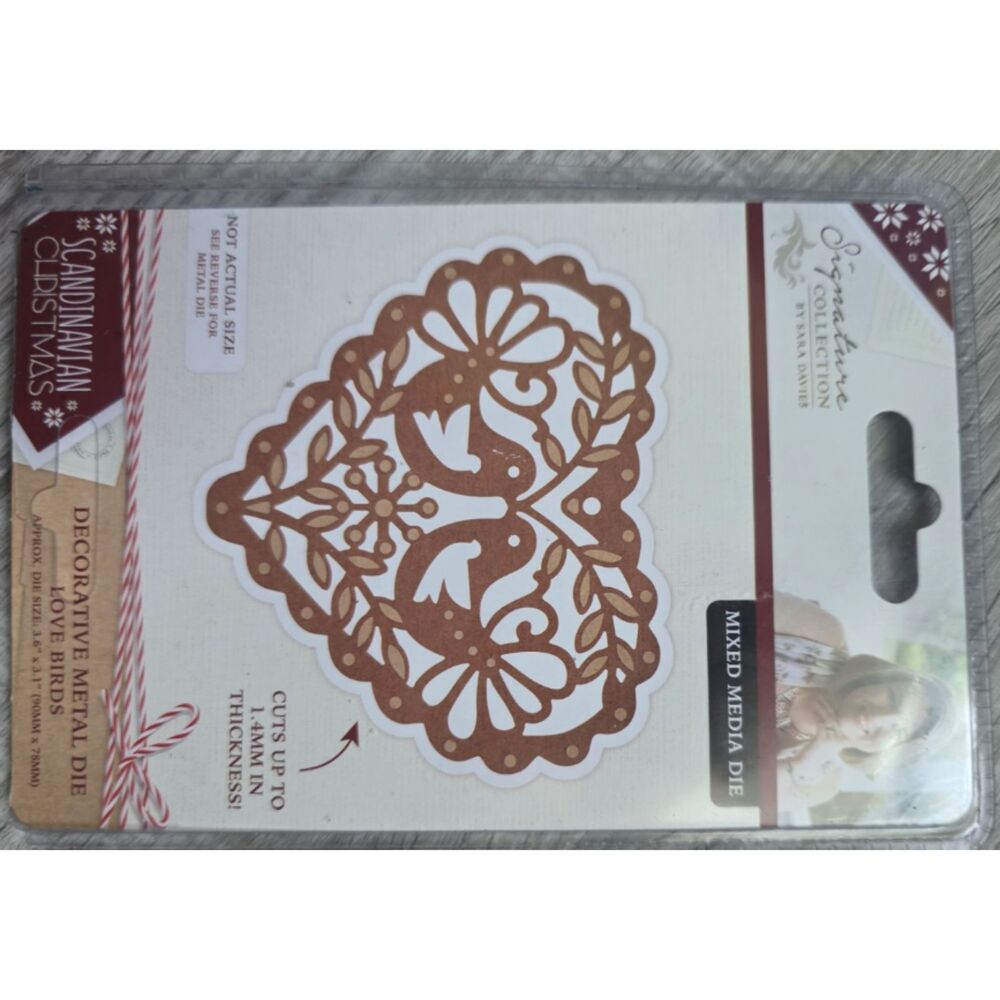 Spellbinders Shapeabilities Bird Song Die S2-152 Intricate Filigree Heart New